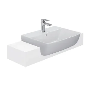 Chậu Rửa Mặt Bán Âm Inax AL-345V  Men Chống Bám Bẩn