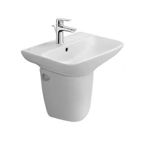 Chậu Lavabo Inax L-289V/L-288VC Treo Tường Chân Lửng Men Thường