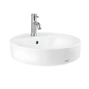 Chậu Lavabo TOTO LT700CTR#XW Đặt Bàn Men Chống Bám Bẩn